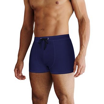COOFANDY Mens Boxer Bathing Suit Brief Square Leg Board Short with Liner Tight Swim Trunk