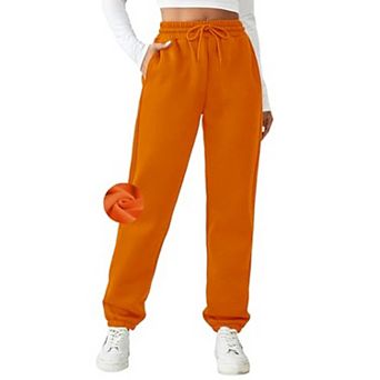 PINSPARK Women's Fleece Lined Winter Joggers Thick Warm Athletic Sweatpants with Pockets