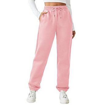 PINSPARK Women's Fleece Lined Winter Joggers Thick Warm Athletic Sweatpants with Pockets