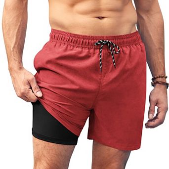 COOFANDY Men' Swim Trunks Quick Dry 5 inch Inseam Bathing Suit Beach Swim Shorts Swimwear