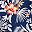 Navy Blue Flowers