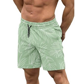 COOFANDY Men' Swim Trunks Quick Dry 5 inch Inseam Bathing Suit Beach Swim Shorts Swimwear