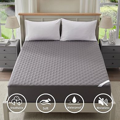 Waterproof Mattress Protector, Queen Size Mattress Pad with Deep Pocket Fitted Up to 6"-18"