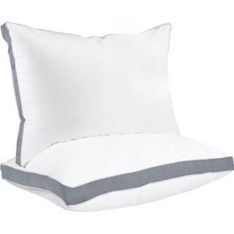 Queen Size Bed Pillows Set of 2 Soft Fluffy Down Alternative