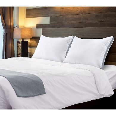 Queen Size Bed Pillows Set of 2 Soft Fluffy Down Alternative