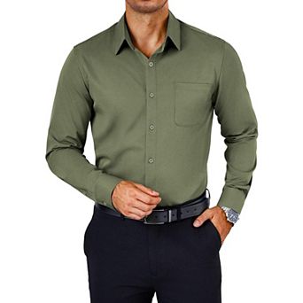 COOFANDY Mens Dress Shirt Wrinkle Free Long Sleeve Slim Fit Button Down Shirts Formal Business