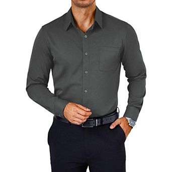 COOFANDY Mens Dress Shirt Wrinkle Free Long Sleeve Slim Fit Button Down Shirts Formal Business