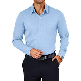 COOFANDY Mens Dress Shirt Wrinkle Free Long Sleeve Slim Fit Button Down Shirts Formal Business