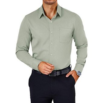 COOFANDY Mens Dress Shirt Wrinkle Free Long Sleeve Slim Fit Button Down Shirts Formal Business
