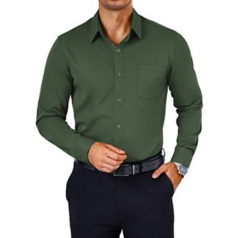 COOFANDY Mens Dress Shirt Wrinkle Free Long Sleeve Slim Fit Button Down Shirts Formal Business