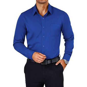COOFANDY Mens Dress Shirt Wrinkle Free Long Sleeve Slim Fit Button Down Shirts Formal Business