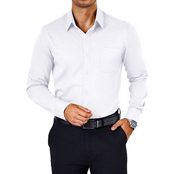 COOFANDY Mens Dress Shirt Wrinkle Free Long Sleeve Slim Fit Button Down Shirts Formal Business