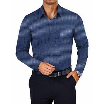 COOFANDY Mens Dress Shirt Wrinkle Free Long Sleeve Slim Fit Button Down Shirts Formal Business