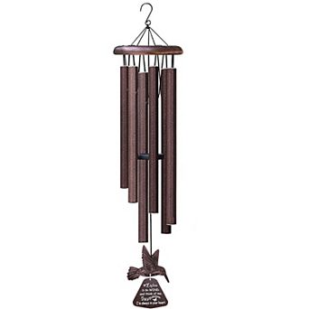 Memorial Wind Chimes with Hummingbird Wind Spinner for Remembrance