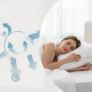 Queen Size Bed Pillows Set of 2 Soft Fluffy Down Alternative