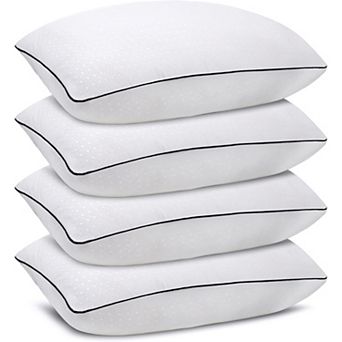 Standard Bed Pillows 4 Pack Luxury Hotel Quality Supportive