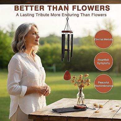 Memorial Wind Chimes for Outside Sympathy Gift