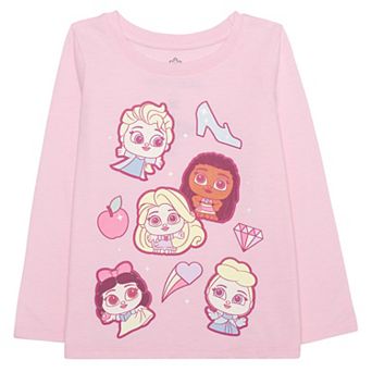 Baby & Toddler Girl Jumping Beans® Disney Princesses Doorables Long Sleeve Graphic Tee