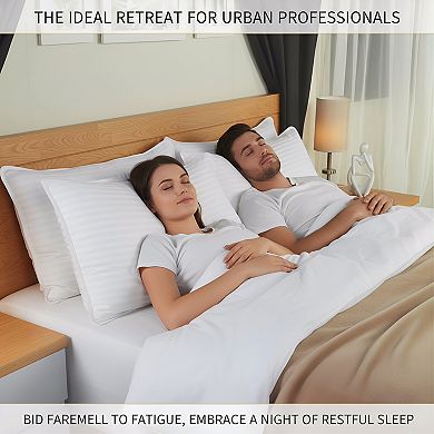 Queen Size Bed Pillows Set of 2 Down Alternative Cooling