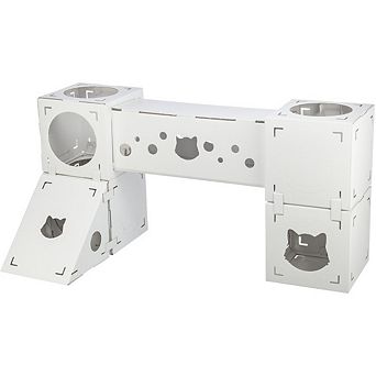 Finca Felice Indoor Modular Cardboard Cat Condo, Cat Play Tower