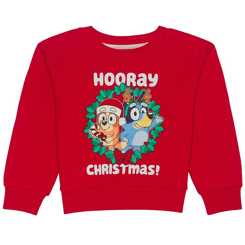 Baby & Toddler Girl Jumping Beans® Bluey Wreath Graphic Sweatshirt