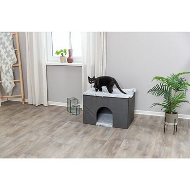 Harvey Velvety Indoor Condo, Foldable Hideaway, for Cats and Small Dogs