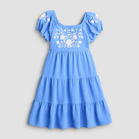 Girls 7-12 Speechless Embroidered Tiered Dress