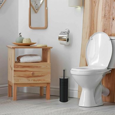 Multi Drain Toilet Plunger with Holder Quick Dry Compact for Bathroom Bathtubs