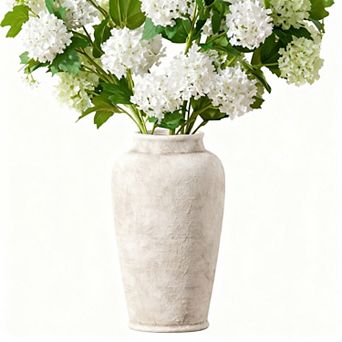 Ceramic Vase 11 in Rustic Farmhouse Decor Floral Pottery Home Decoration