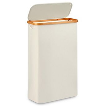 Laundry Hamper with Lid Tall Foldable Sturdy Oxford Handle Clothes Toys Towels Organizer