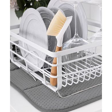 Reversible Utensil Drying Mat 16" X 28" Super Absorbent Large Cookware