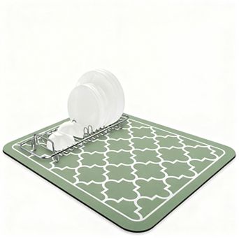 Dish Drying Mat Super Absorbent 15"x18" Kitchen Counter