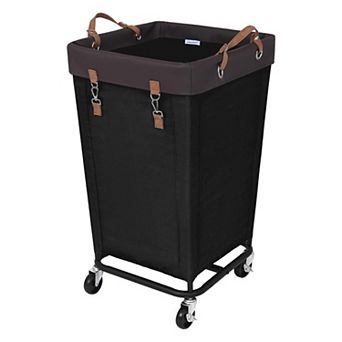 Large Rolling Laundry Basket Hampers with Wheels for Clothing Organizer