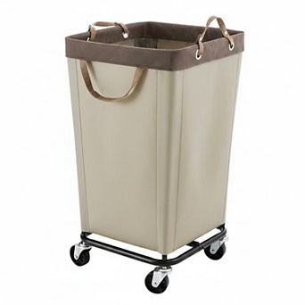 Large Rolling Laundry Basket Hampers with Wheels for Clothing Organizer