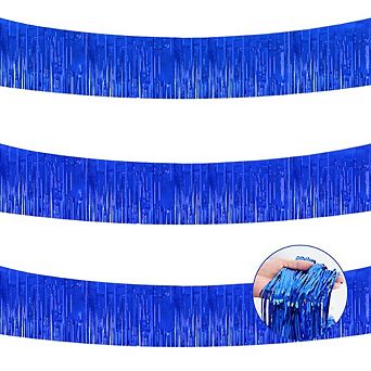 3 Packs Metallic Foil Fringe Garland Tinsel Streamers Party Decoration