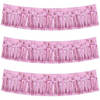 3 Packs Metallic Foil Fringe Garland Tinsel Streamers Party Decoration