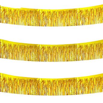 3 Packs Metallic Foil Fringe Garland Tinsel Streamers Party Decoration