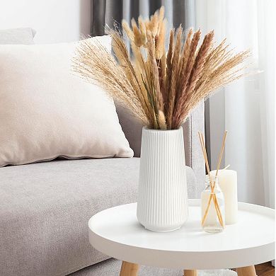 Ceramic Vase Small Flower Pampas Grass Home Living Room Dining Table Farmhouse Office Decor