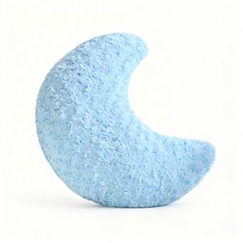 Moon Shaped Pillow Soft Plush Half Moon Decorative Throw Pillow 14.9 Inch