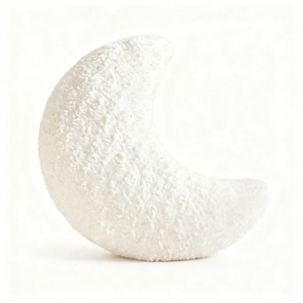 Moon Shaped Pillow Soft Plush Half Moon Decorative Throw Pillow 14.9 Inch