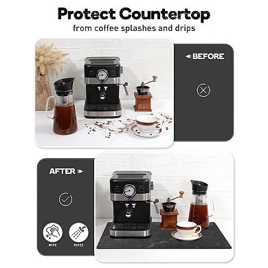 Coffee Mat Absorbent Dish Drying 23.6x15.7in Quick Dry Kitchen Counter Bar Marble