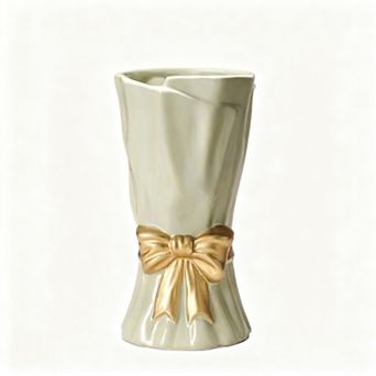 Bow Vase Ceramic 9.3 Inch Boho Home Decor Mother's Day Gift