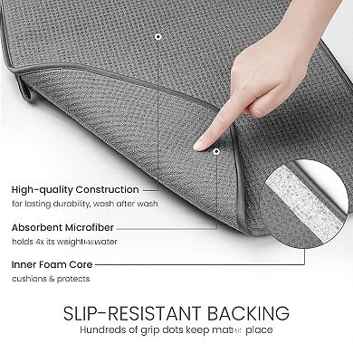 Dish Mat 24" X 17" Microfiber Drying Super Absorbent
