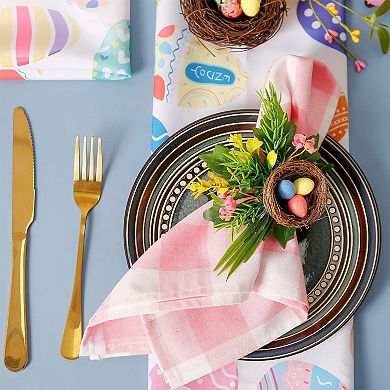 Handmade Easter Napkin Rings 6-Piece Set Bird's Nest Egg Rings Dinner Decoration