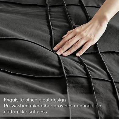 Prewashed Microfiber Duvet Cover Set - Farmhouse Design, All Season, Soft & Breathable