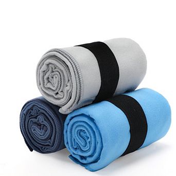 3 Pack Microfiber Gym Towels Quick Dry Workout Fitness Yoga Running Cycling Hiking