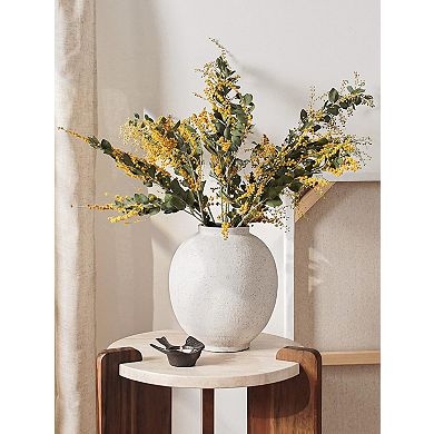 Large Ceramic Vase 9.8 Inch Rustic Farmhouse Minimalist Tall Home Decor