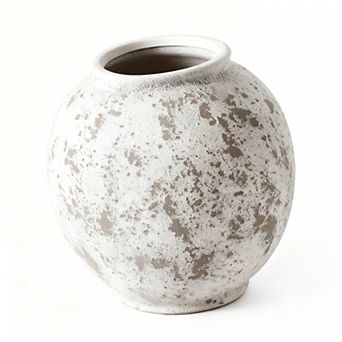 Large Ceramic Vase 9.8 Inch Rustic Farmhouse Minimalist Tall Home Decor
