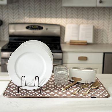 Dish Drying Mat XL 18" x 24" Absorbent Microfiber Kitchen Counter Mat