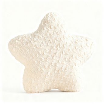 Star Pillow 14.9" Plush Decorative Throw Pillow Soft Faux Fur Room Decor